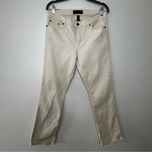 Lauren Ralph Lauren Denim - Lauren Ralph Lauren Off White Modern Straight Denim Pants Women’s Size 10 Petite